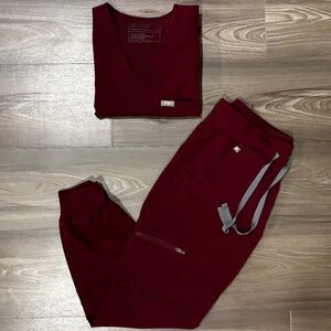 Figs Burgundy XS Petite Scrubs